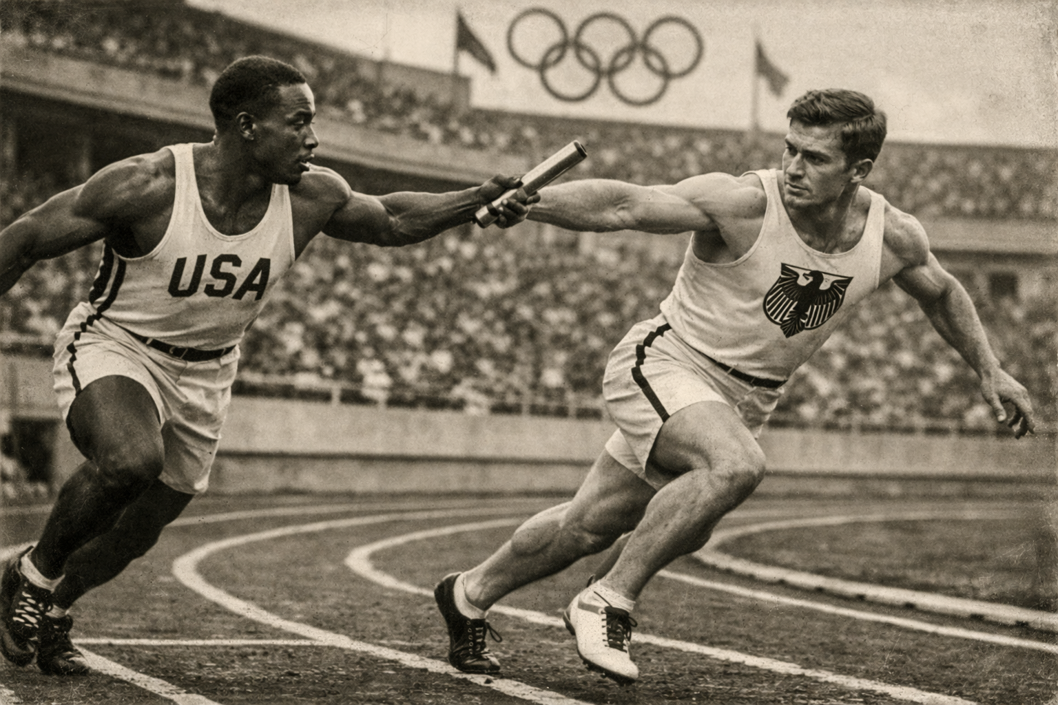 Runners Passing the Baton