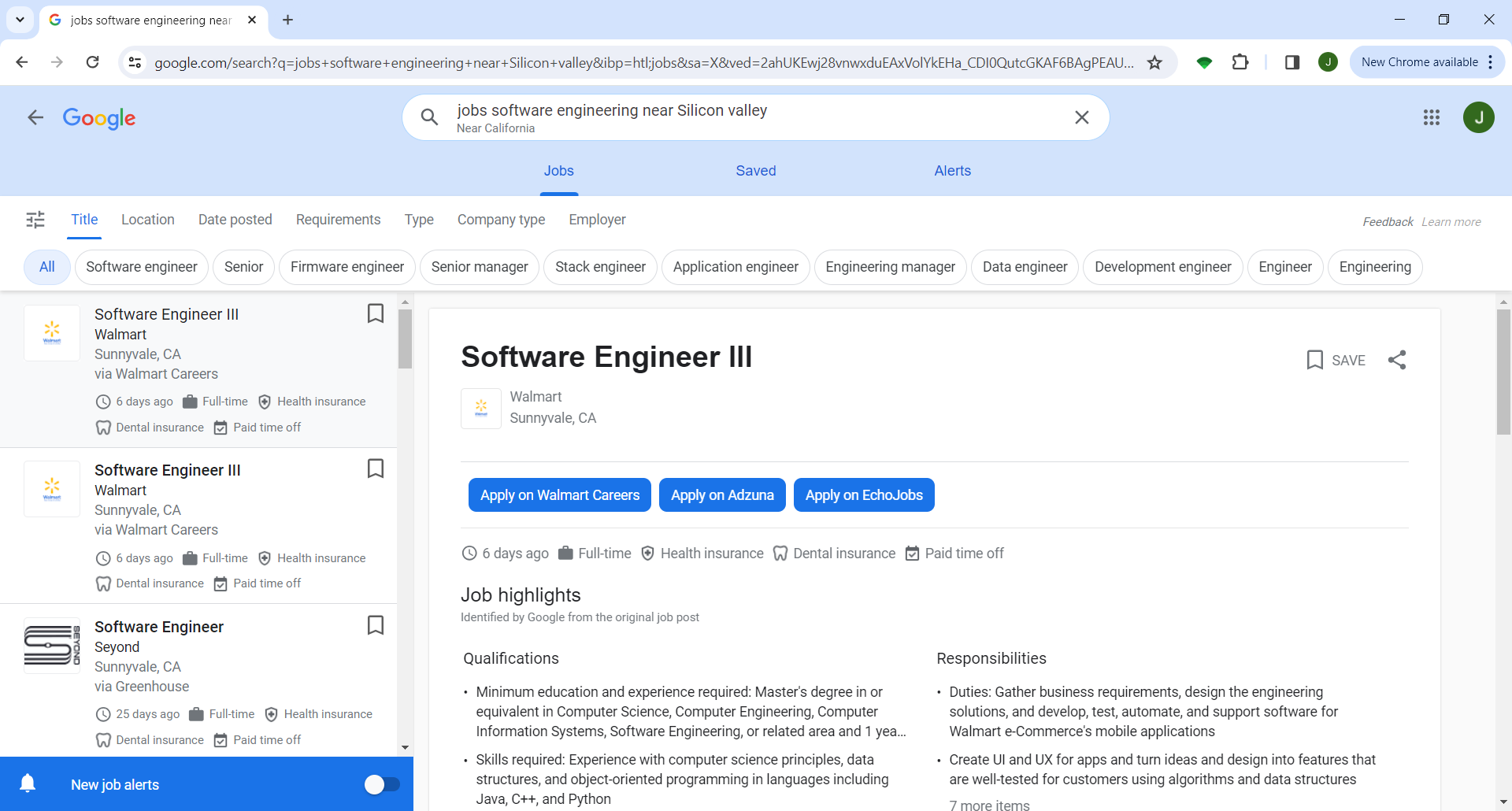 Google Jobs Portal